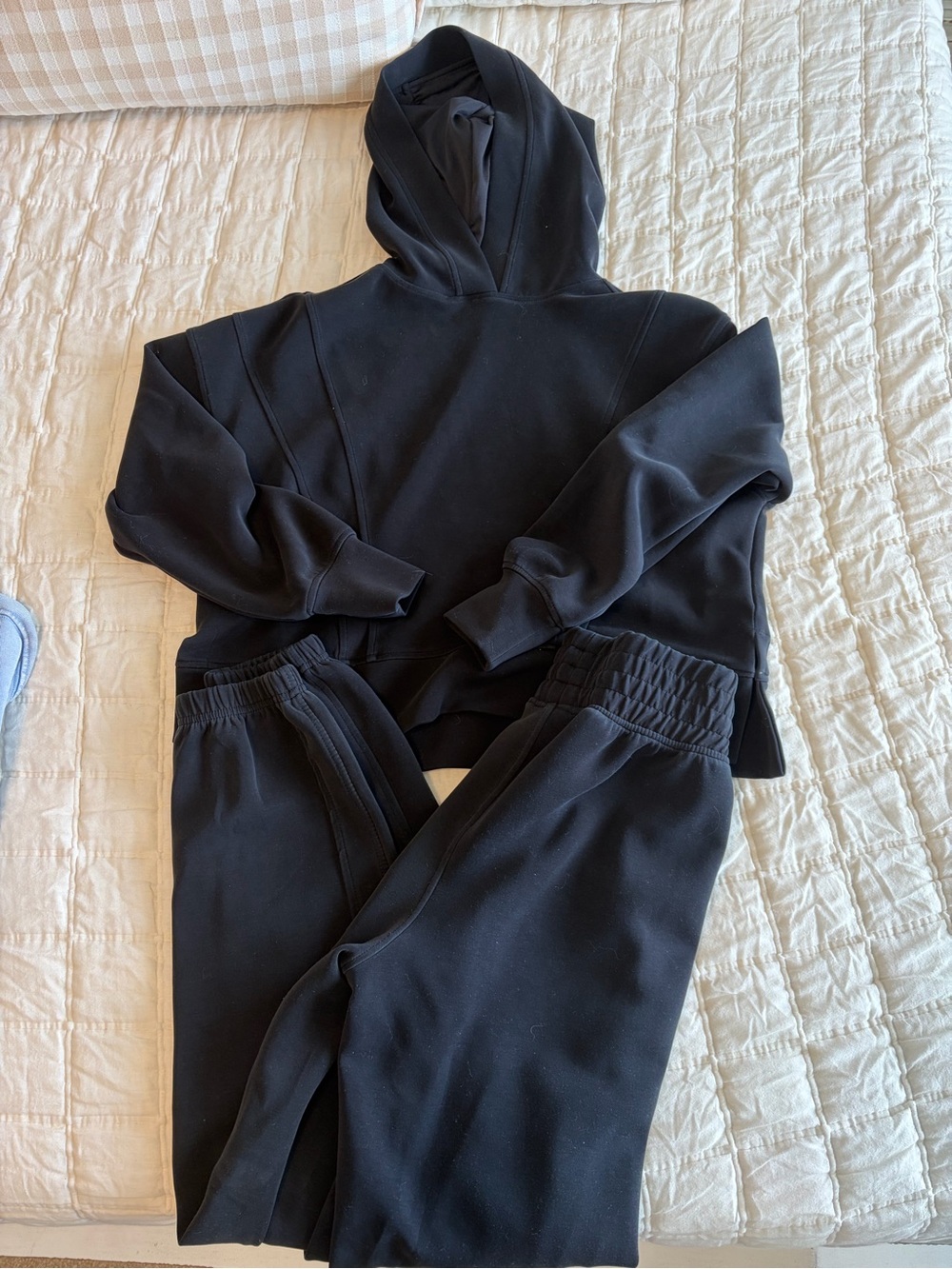 Black Hoodie and Jogger Set